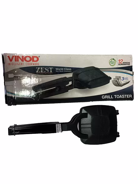 Vinod Zest Non-Stick Grill Toaster, Medium, Multicolour