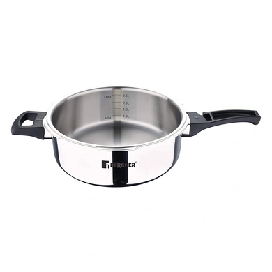 Bergner Argent Elements Tri-ply Stainless Steel Unpressure Cooker Pan With Outer Lid (3.5 Ltrs., Silver)-3