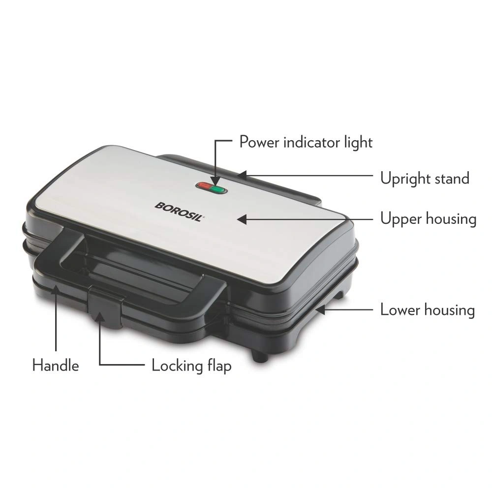 Borosil - Neo Waffle Maker, 1000 W,-2