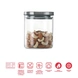 Borosil Classic Glass Jar, Air-Tight Storage Container For Kitchen, Glass Jar For Storing Spices, 600 ml, Clear-2-sm