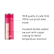 Borosil Stainless Steel Hydra Travel Smart - Vacuum Insulated Flask Water Bottle, 260 ML, Pink-2-sm