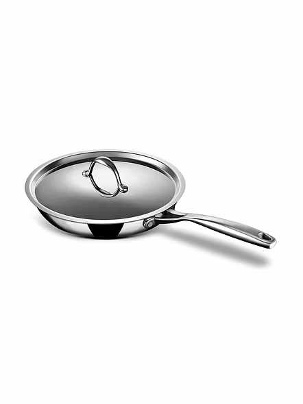 Stahl Triply Stainless Steel Artisan Hybrid Frypan with Lid, 6420, 20cm - Durable and Stylish-2