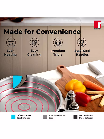 BERGNR SAUTE PAN 3PLY 6329 22-5