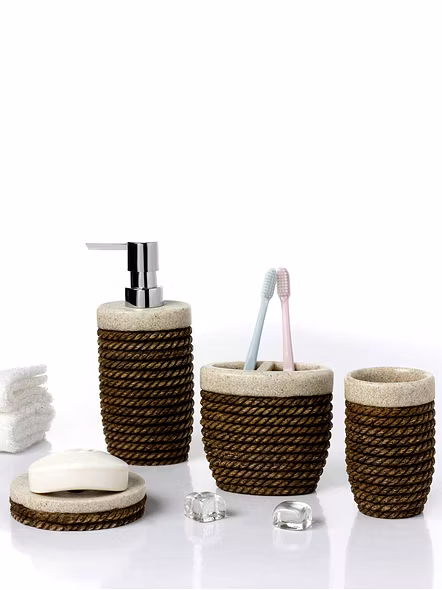 Obsessions Alvina Bathroom Accessories Set - 4 Pcs-2