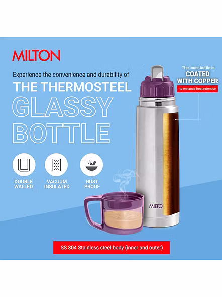 Milton Glassy Flask 750ml Vacuum Flasks