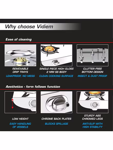 VIDIEM 3Burner TUSKER SS