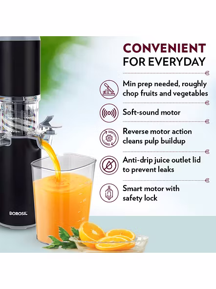 BOROSIL JUICER EASY COLD PRES-3