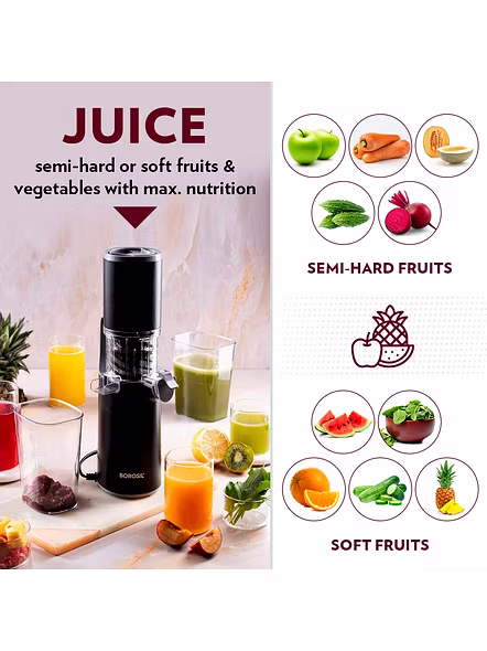 BOROSIL JUICER EASY COLD PRES-4
