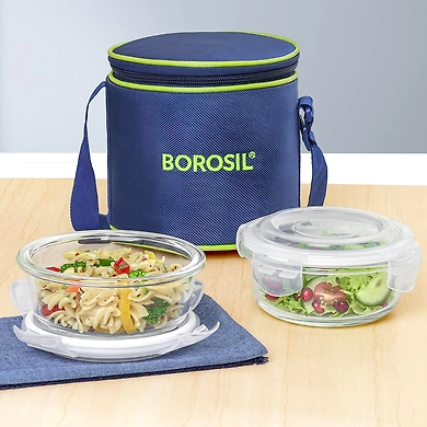 BOROSIL LNCH BOX-2 RD H 400ML-5