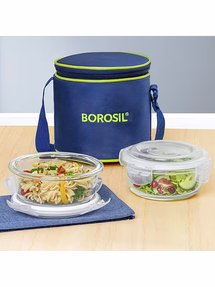 BOROSIL LNCH BOX-2 RD H 400ML-5