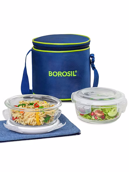 BOROSIL LNCH BOX-2 RD H 400ML