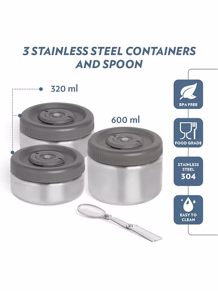 BOROSIL LUNCH BOX CARRY ME 3-2