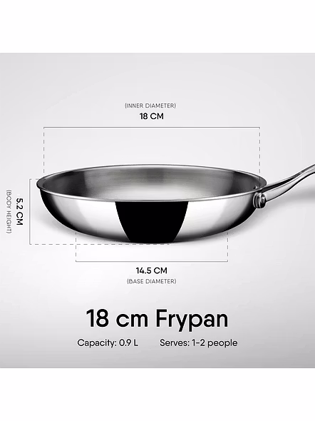 STAHL Frypan NS 6438 18CM - Compact Non-Stick Frypan for Effortless Cooking