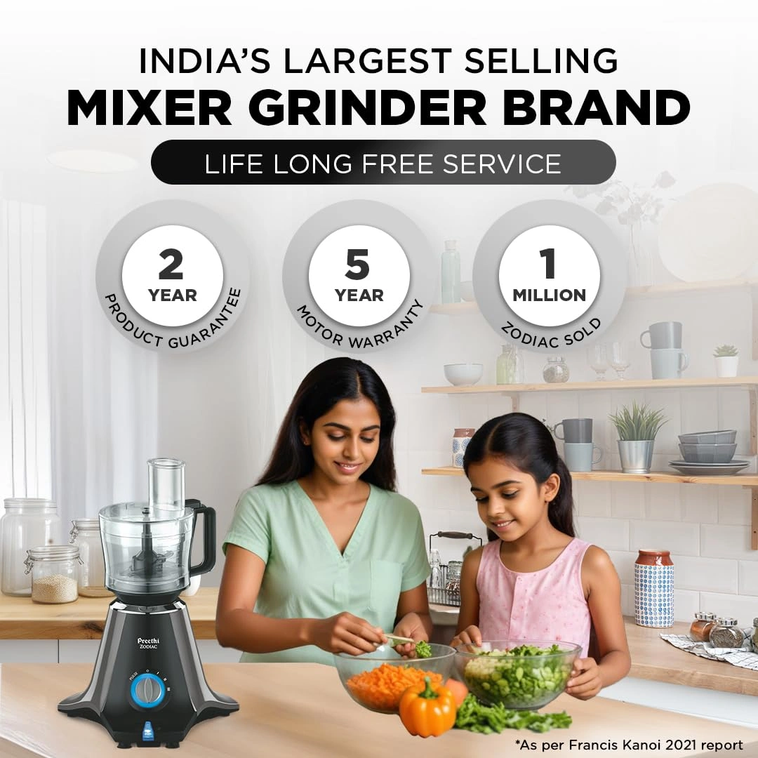 PREETHI MIXER ZODIAC BLACK 750-1