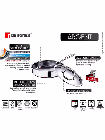 BERGNR SAUTE PAN 3PLY 6330 26-2