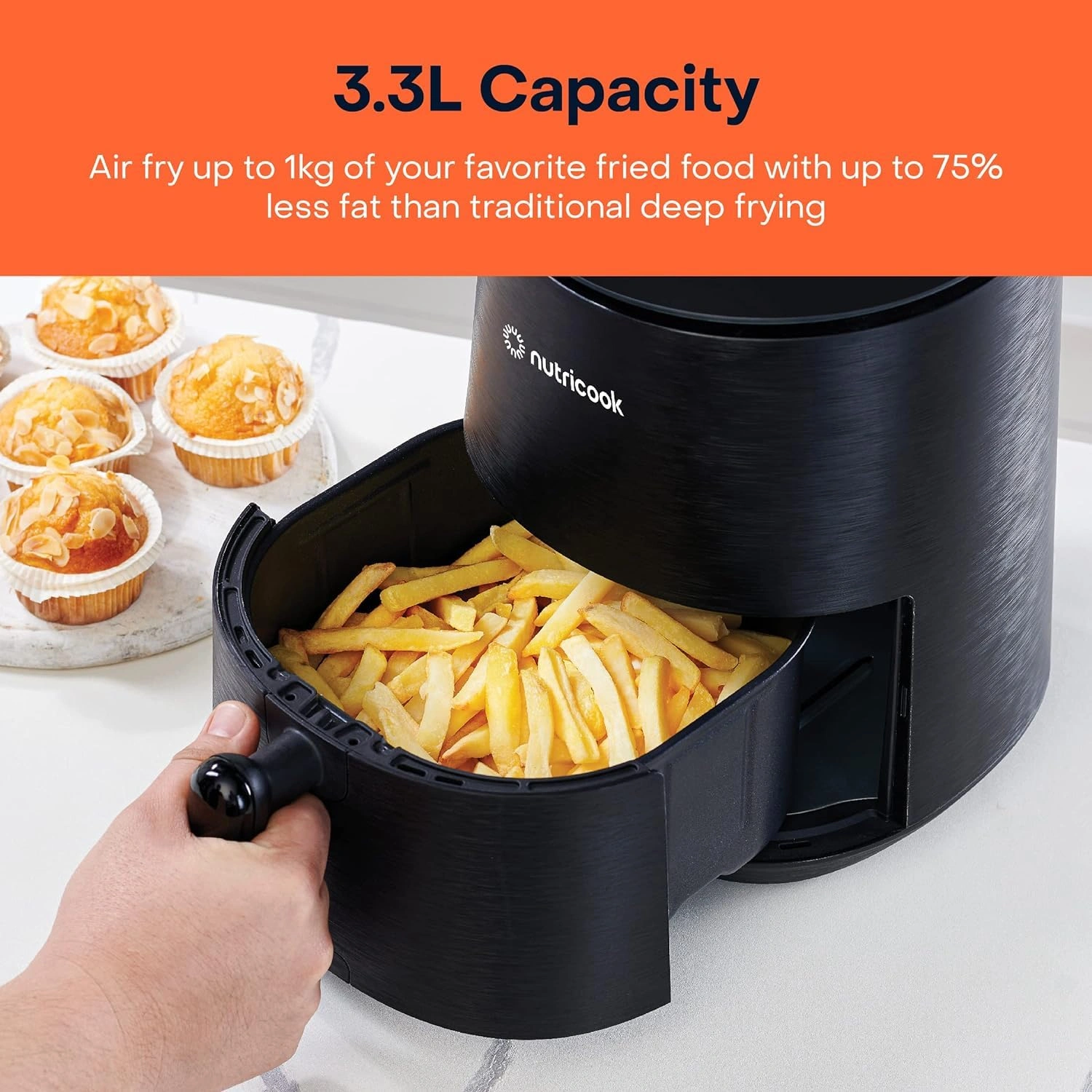 NUTRICOOK AIR FRYER 3.3L BLK-3