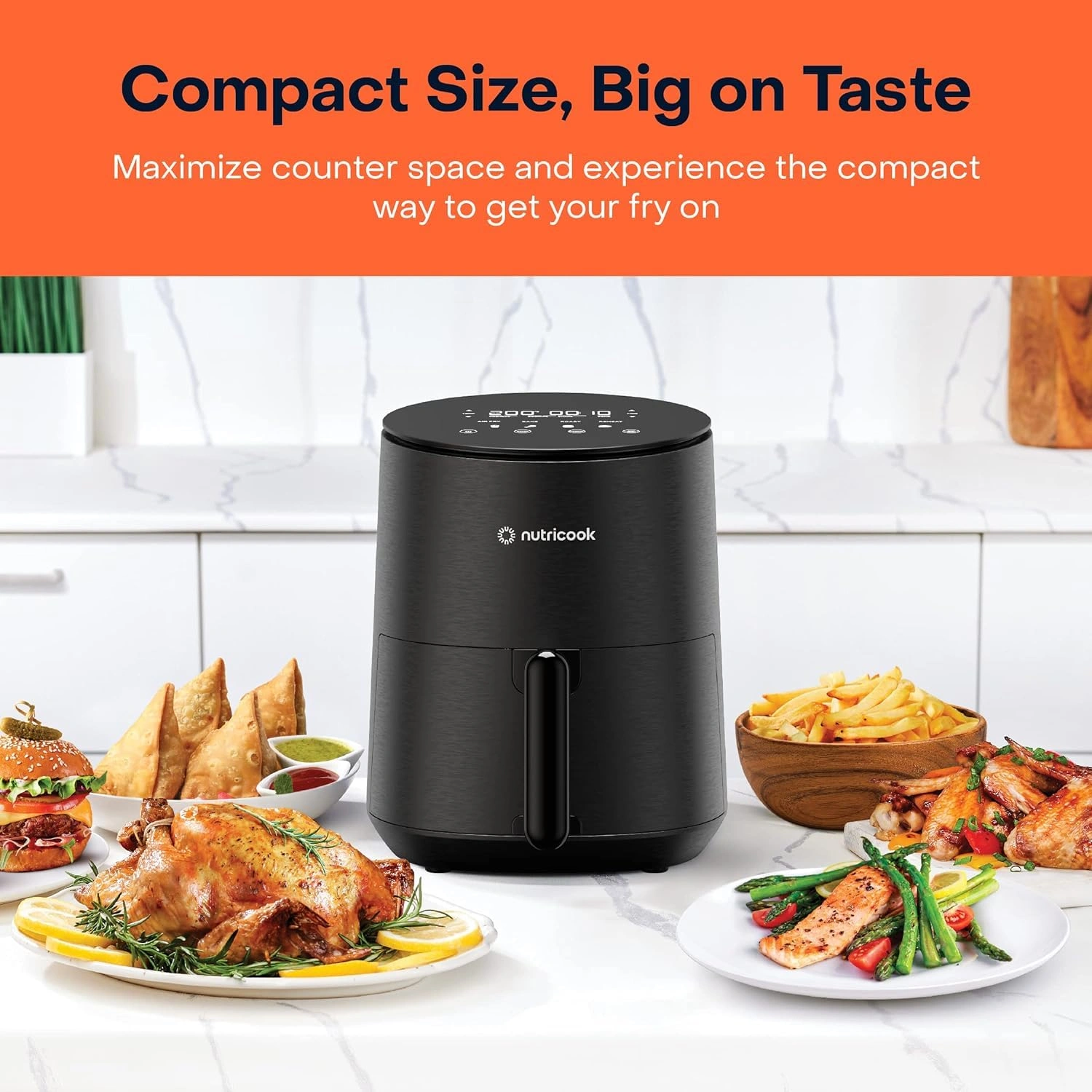 NUTRICOOK AIR FRYER 3.3L BLK-1