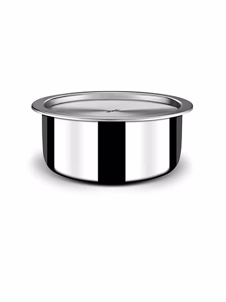 Stahl Triply Stainless Steel Artisan Tope with Lid-14cm/1ltr-2