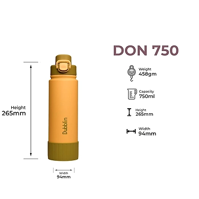 DUBBLIN Bottle Don 750ml – Stylish &amp; Sturdy Bottle for Daily Hydration-1