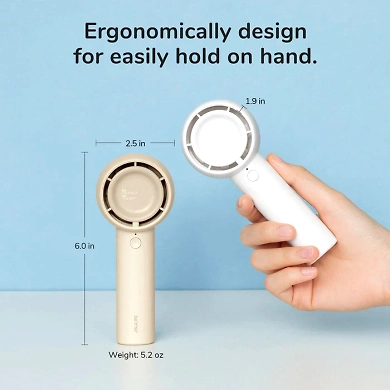 JISULIFE LIFE 5 – Portable Handheld Fan (2000mAh)-GREEN-6