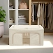 FoldView Collapsible Storage Bin – Cotton-Hemp with Window-111251-sm