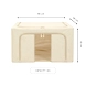 FoldView Collapsible Storage Bin – Cotton-Hemp with Window-44L-2-sm