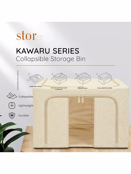 FoldView Collapsible Storage Bin -66L-1