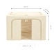 FoldView Collapsible Storage Bin – Cotton-Hemp with Window-66L-2-sm