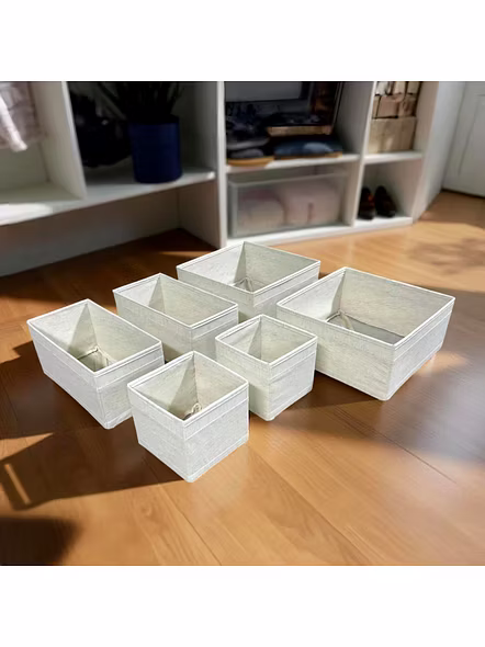 6 PCS - Foldable Storage Organisers -1