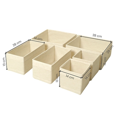 6 PCS - Foldable Storage Organisers – Versatile Space Savers-2