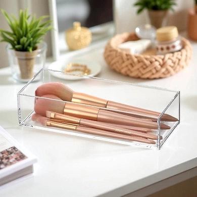 Acrylic Brush Holder – Sleek Vanity Organizer-111264