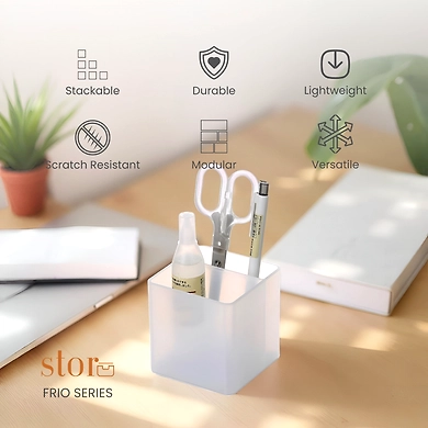 Minimalist Desk Organizer with Essentials-2