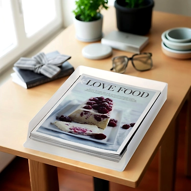 Acrylic Magazine &amp; Paper Tray-111273