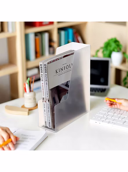 Minimalist Transparent Magazine/File Organizer Holder
