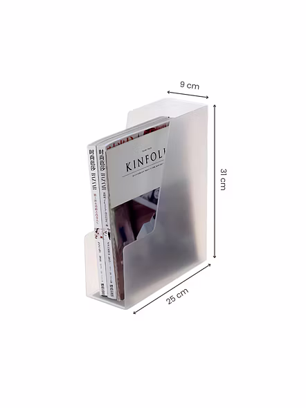 Minimalist Transparent Magazine/File Organizer Holder