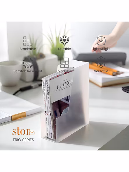 Minimalist Transparent Magazine/File Organizer Holder