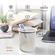Metal Pen Holder – Minimalist Desk Organizer Cup-WHITE-3-sm