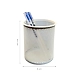 Metal Pen Holder – Minimalist Desk Organizer Cup-WHITE-1-sm