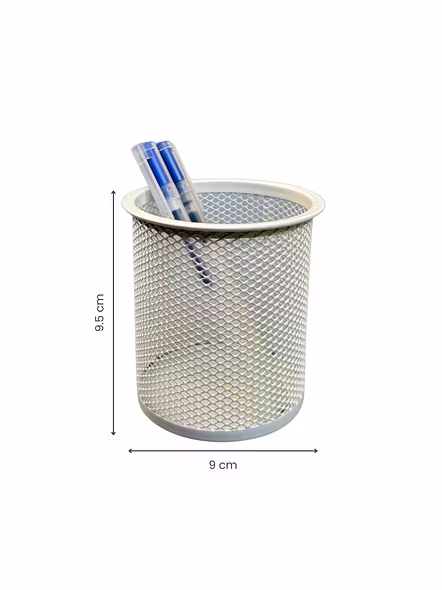 Metal Pen Holder -WHITE