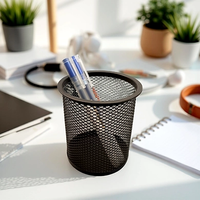 Metal Pen Holder – Minimalist Desk Organizer Cup-111275