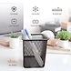 Square Mesh Desk Organizer Pen Holder-GRAY-3-sm