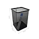 Tall Rectangular Mesh Desk Organizer Pen Holder-GRAY-1-sm