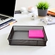Rectangular Mesh Desk Organizer Tray - Office Storage Basket-GRAY-1-sm