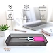 Extra-Large Mesh Desk Organizer Tray - Slim Metal Storage Basket-GRAY-3-sm