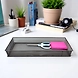 Extra-Large Mesh Desk Organizer Tray - Slim Metal Storage Basket-GRAY-1-sm