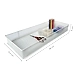 Extra-Large Mesh Desk Organizer Tray - Slim Metal Storage Basket-WHITE-2-sm