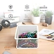 Mini Mesh Desk Organizer Bin - Metal Storage Basket-WHITE-3-sm