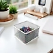 Mini Mesh Desk Organizer Bin - Metal Storage Basket-WHITE-1-sm