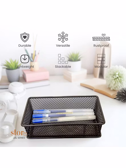 Mesh Desk Organizer Tray-GRAY-3