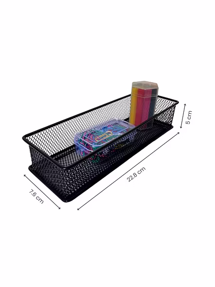 Slim Mesh Desk Organizer Tray-GRAY-2